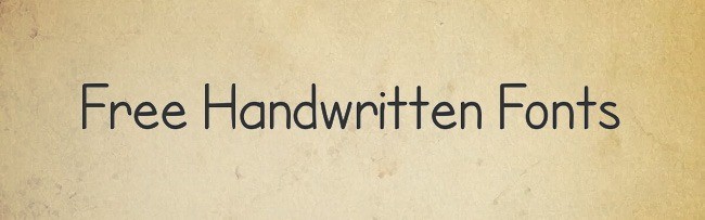 Free Handwritten Fonts