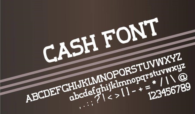 Cash Font - Free modern fonts
