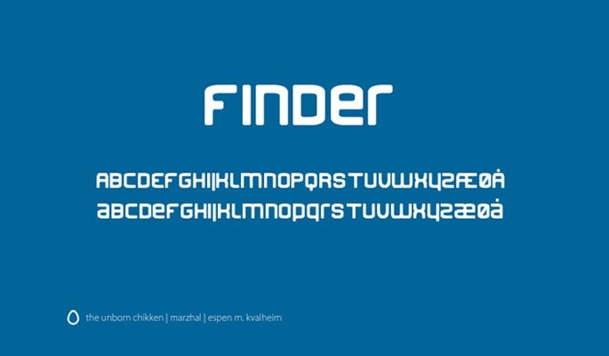 Finder - Free modern fonts