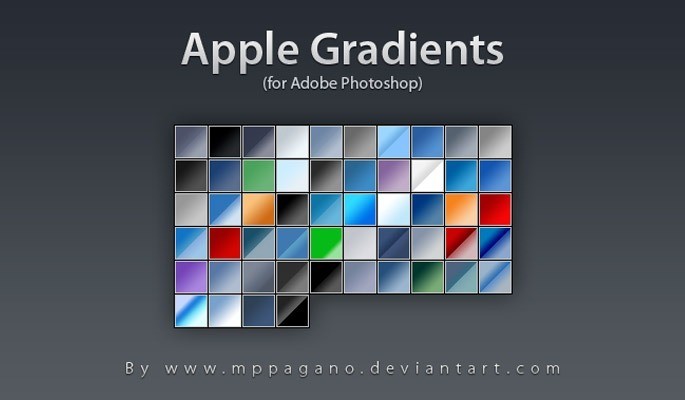 Apple Gradients - Free Gradients Color for Photoshop