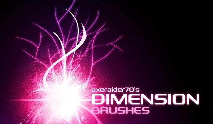 Dimension Brushes by Axeraider70 - Amazing light photoshop brushes