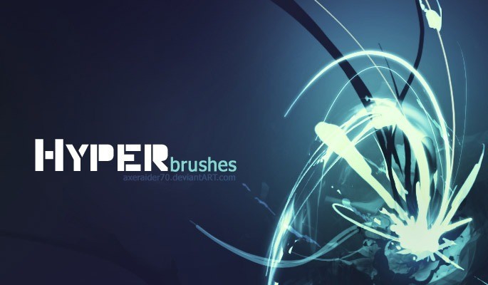 Hyper Brushes by Axeraider70 - Amazing light photoshop brushes