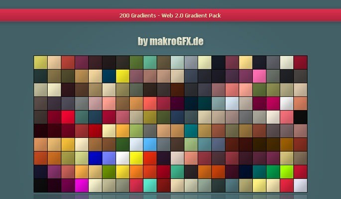 Web 2.0 Gradient Pack - Free Gradients Color for Photoshop