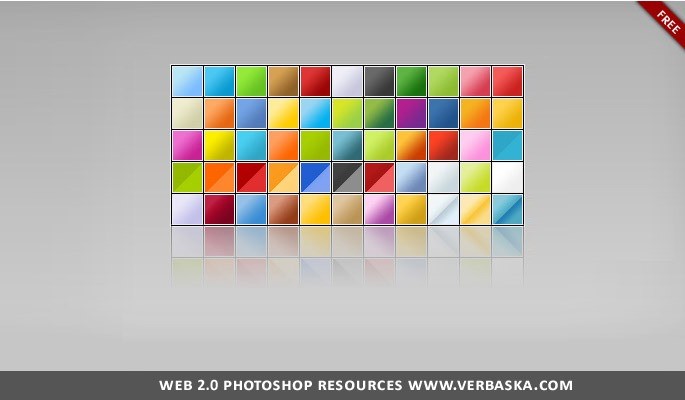 Web 2.0 Photoshop gradients - Free Gradients Color for Photoshop