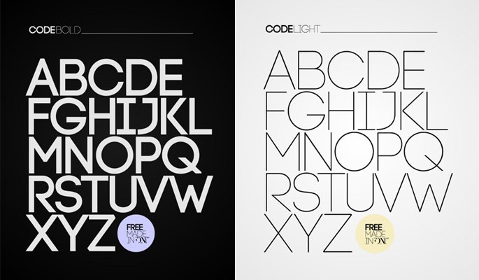 Code Free Font - 18 High quality free fonts for creative designs
