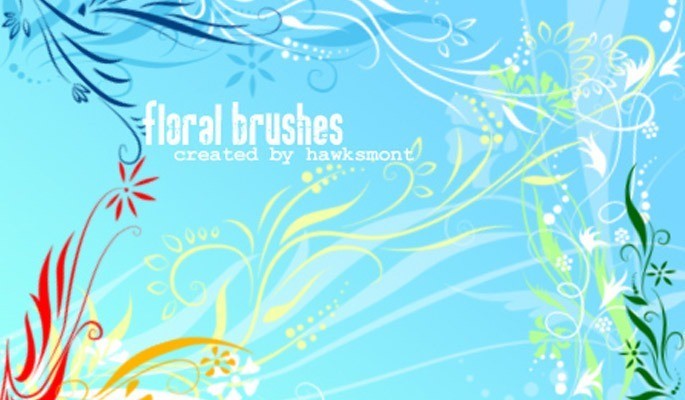 Floral brushes - Free floral brushes for photoshop