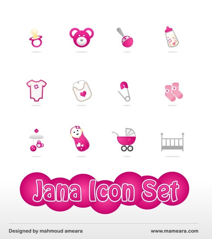 Jana Icon set - Jana Free Baby Icon Set