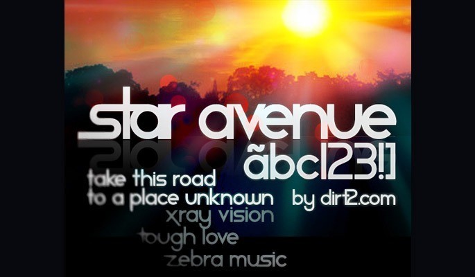 Star Avenue Free Font - 18 High quality free fonts for creative designs