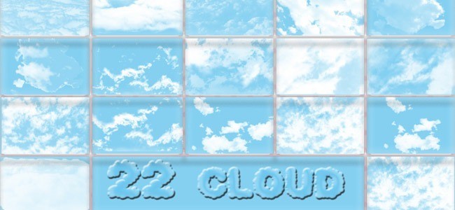 Cloud Brushes05 - 40+ Beautiful Photoshop Cloud Brushes