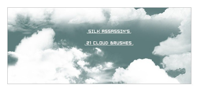 Cloud Brushes11 - 40+ Beautiful Photoshop Cloud Brushes