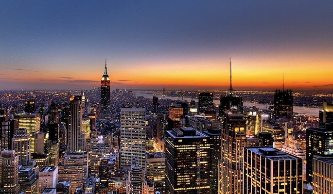 NYC Skyline Sunset Wallpaper - Amazing high resolution wallpapers