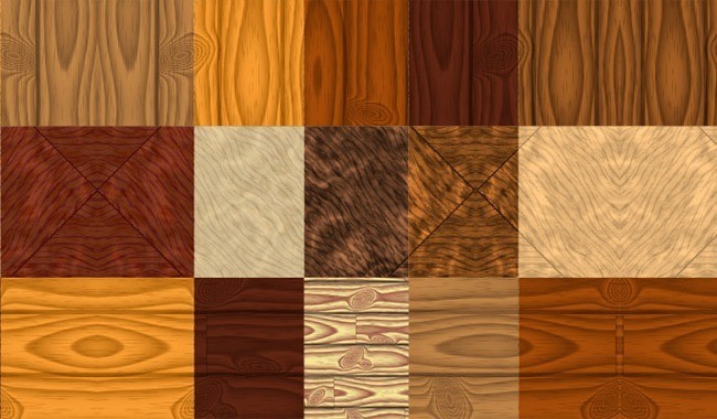 Wood Pattern Textures Set - Collection of free Photoshop patterns