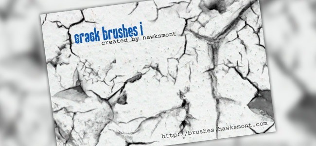 Crack Brushes I - 450+ Free Grunge Photoshop Brushes