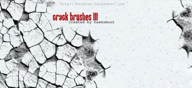 Cracks Brushes III - 450+ Free Grunge Photoshop Brushes