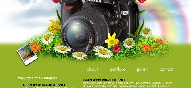 Photographer layout Portfolio layout - 21 Photoshop Web Design Layout Tutorials