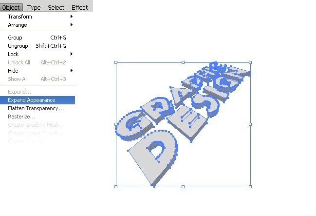 Step03 - 3D Text Tutorial With Illustrator and Photoshop