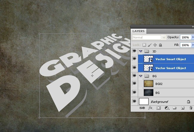 Step07 - 3D Text Tutorial With Illustrator and Photoshop