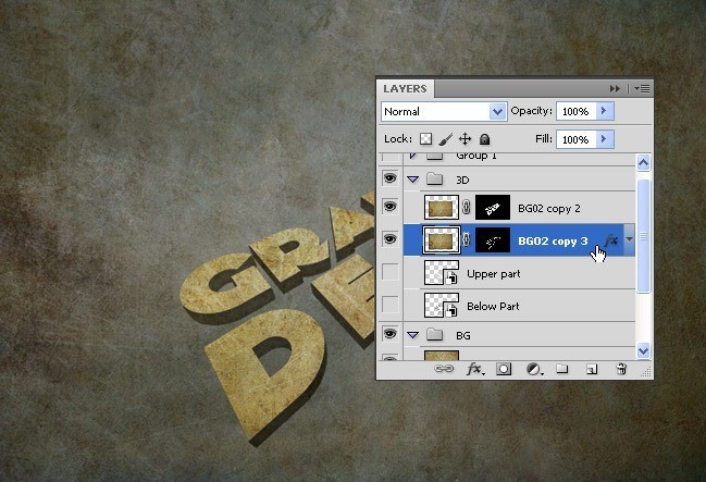 Step11 - 3D Text Tutorial With Illustrator and Photoshop