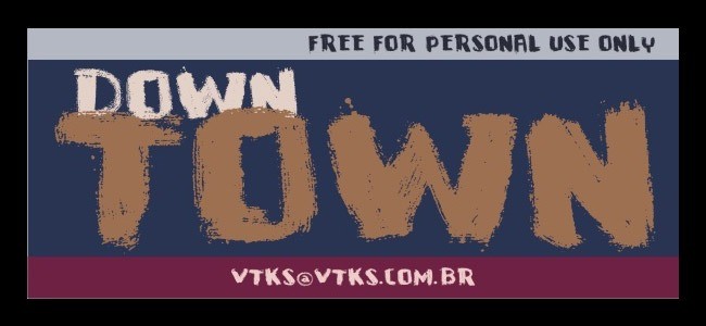 VTKS DOWNTOWN - Download Free Dirty Fonts