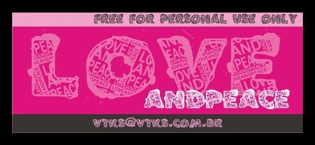 VTKS LOVE AND PEACE - Download Free Dirty Fonts