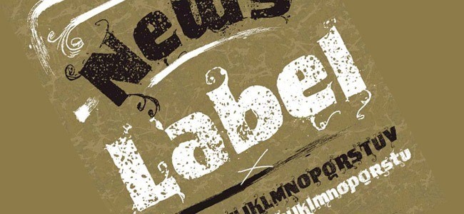 VTKS News Label - Download Free Dirty Fonts