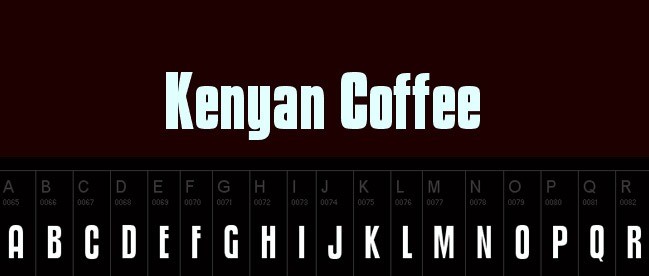 Kenyan Coffee - 25+ Free Heavy Bold Fonts