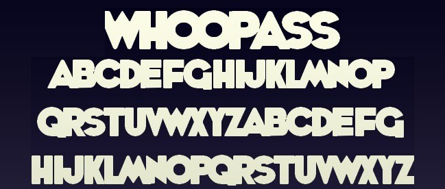 WhoopAss - 25+ Free Heavy Bold Fonts