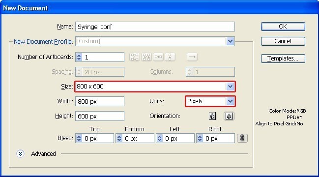 step01 - Syringe Icon Tutorial