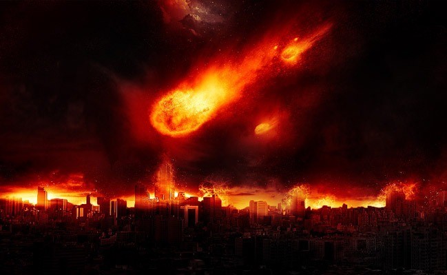 Dramatic Meteor and Burning City - 19 Photo Manipulation Tutorials for Photoshop #2