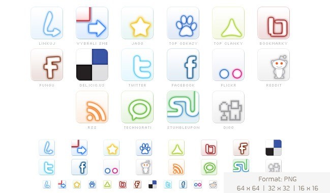Social icons05 - 25 Set of Amazing Free Social Icons