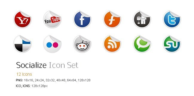 Social icons08 - 25 Set of Amazing Free Social Icons
