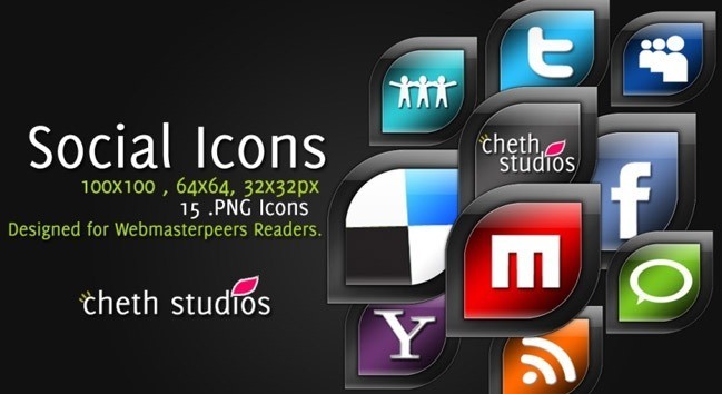 Social icons11 - 25 Set of Amazing Free Social Icons