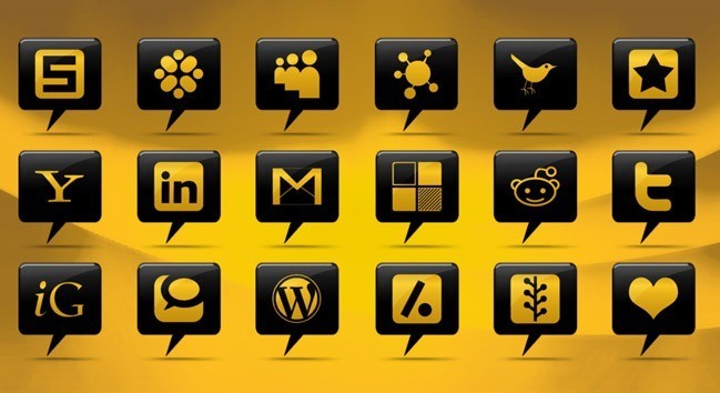 Social icons13 - 25 Set of Amazing Free Social Icons