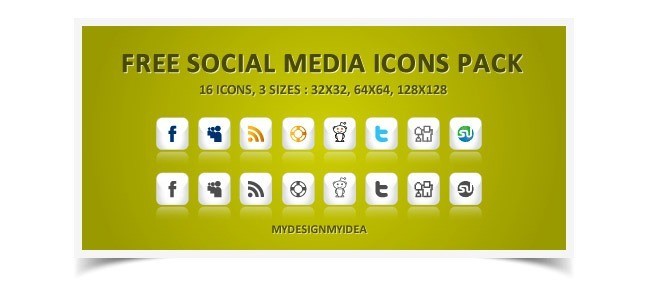 Social icons17 - 25 Set of Amazing Free Social Icons