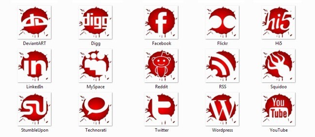 Social icons19 - 25 Set of Amazing Free Social Icons