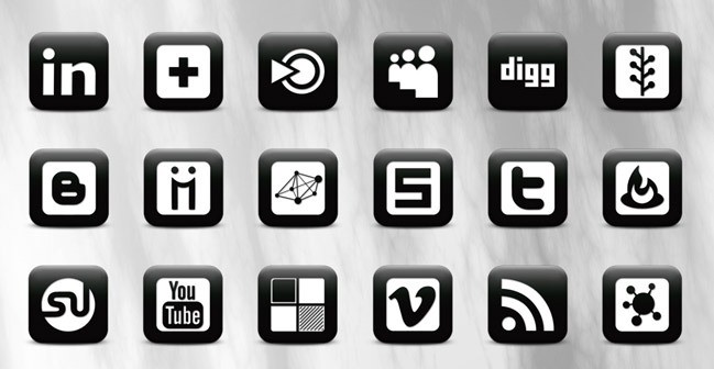 Social icons21 - 25 Set of Amazing Free Social Icons