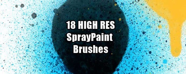 SprayPaintBrush 01 - 100+ Free Spray and Splatter Paint Photoshop Brushes