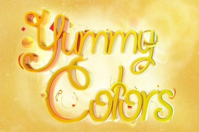 yummy colors by naziito d2zya89 e1319365052190 - Amazing and inspiring typography designs #5