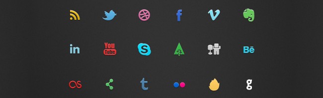 IC Mini Social Icon Set 650x198 - IC Mini Social Icon Set