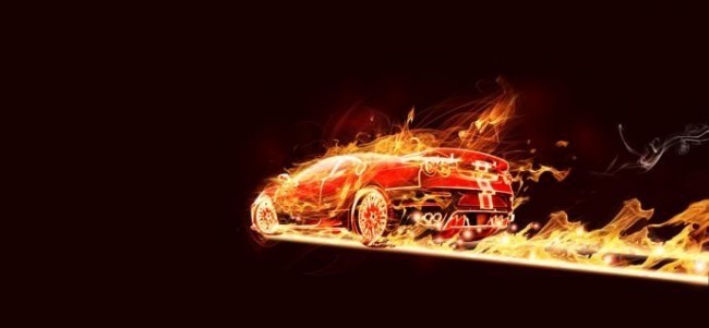 flaming car tutorial e1323186712303 - 40 Best Photoshop Tutorials From 2011