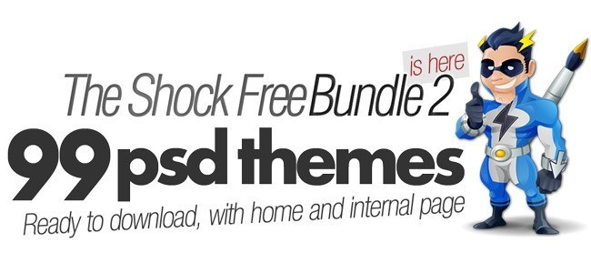 shockbundle logo - Best freebie of the year: 99 High quality PSD templates