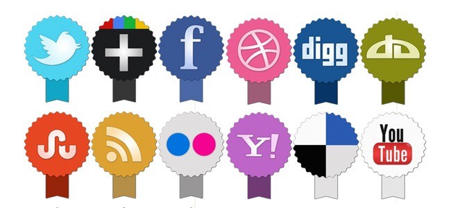 social - Freebie: Set of social icons