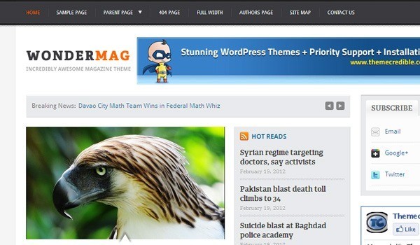 wonder mag - WonderMag Premium WordPress Theme