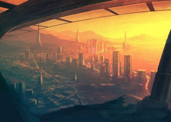 Speedpaint Future City - 25 Imaginative Cities of Future Artwork