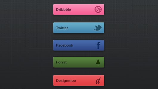 social web buttons 61 - Social Media Icons and Buttons with Source Files