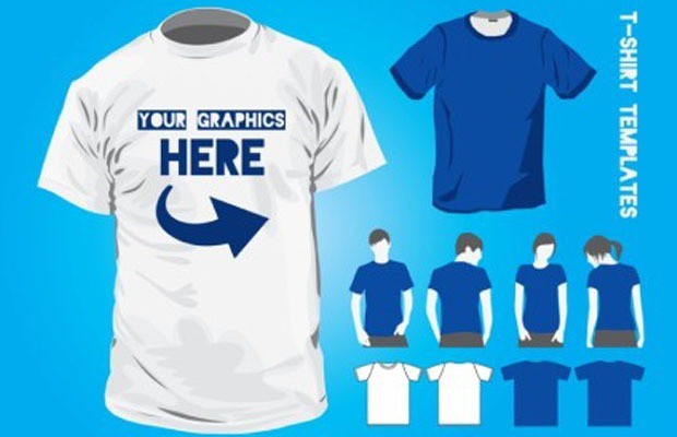 blue large vectorgab - T-Shirt Design Templates