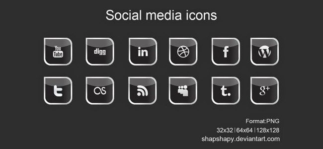 SocialMediaIcon10 - Free Social Media Icons 18 Sets