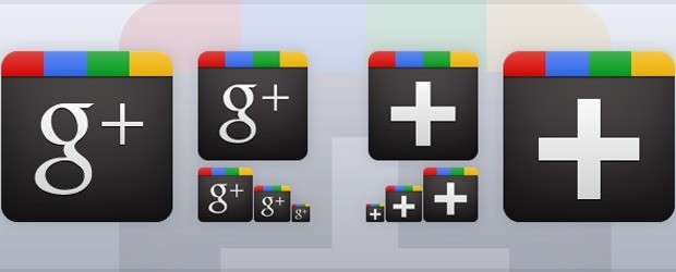 google+ large vectorgab - Red Blue Google Plus Icon Vector