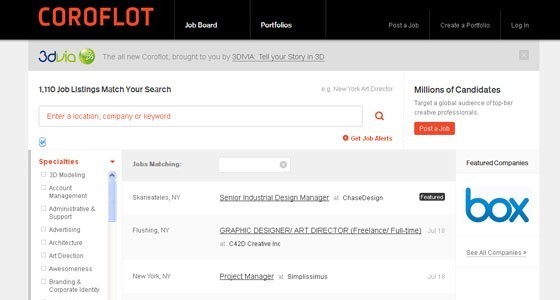 Coroflot - Top Creative Graphic Design Freelance Jobs Boards