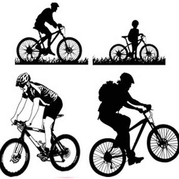 Cycling large vectorgab - Mountain Cycling Vector Free download